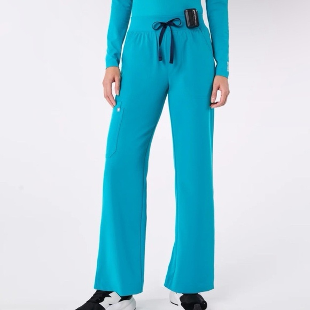 Figs Teal High Waisted Isabel Pant XS Petite